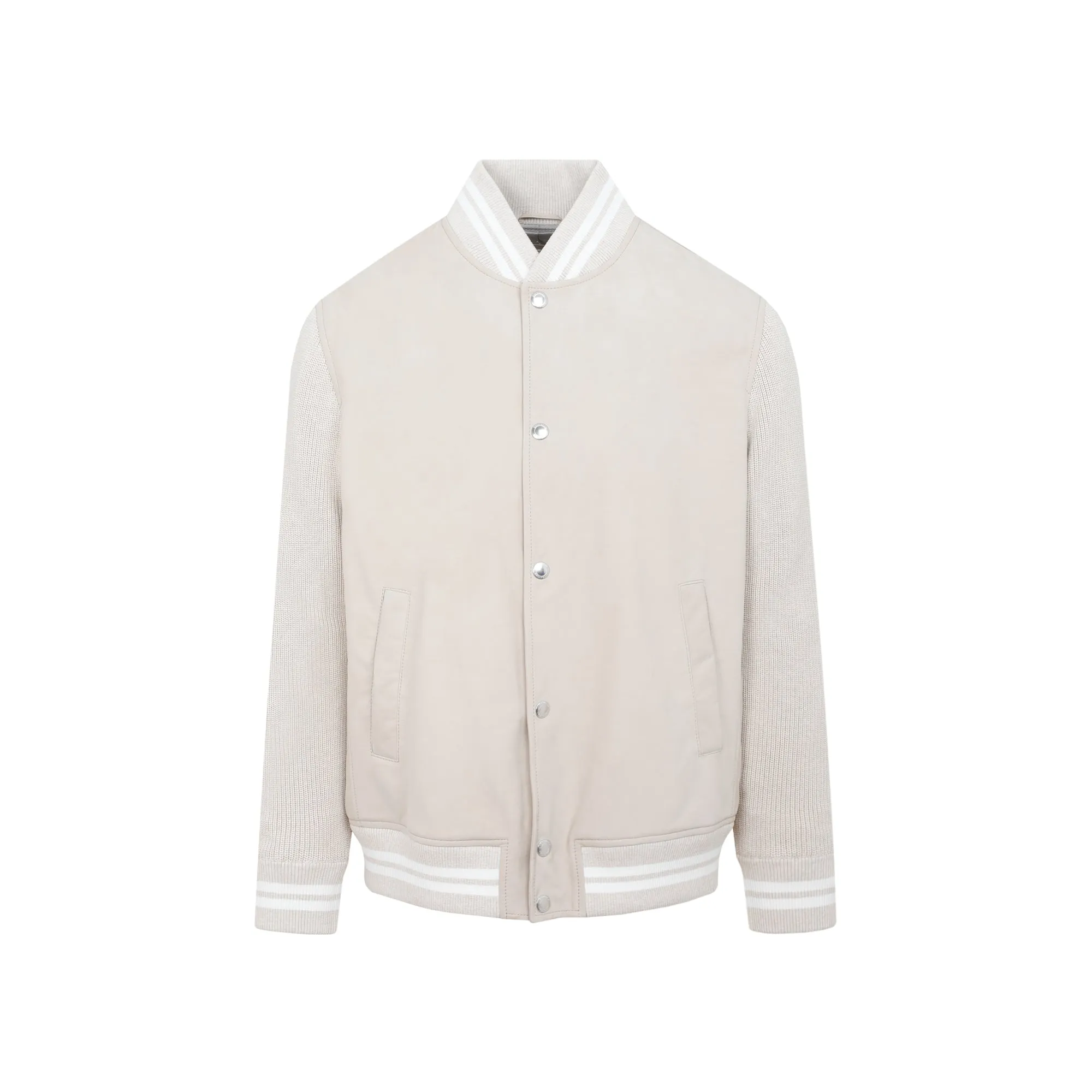 Brunello Cucinelli Buttoned Bomber Jacket