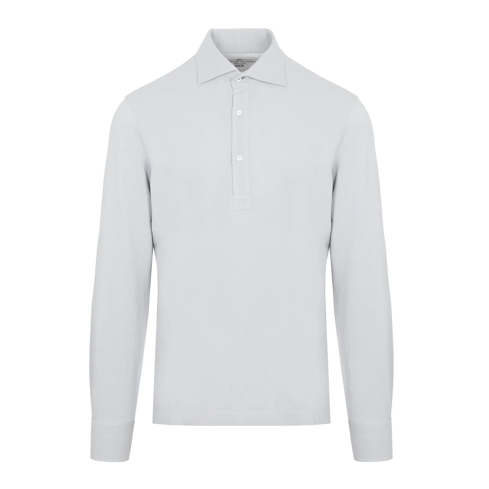 Brunello Cucinelli Buttoned Long-Sleeved Polo Shirt