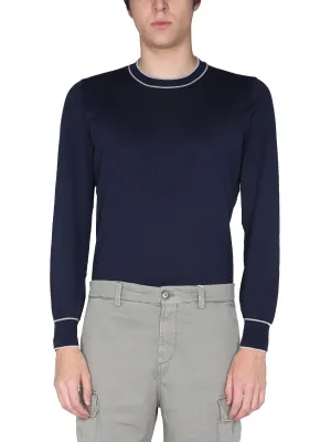 Brunello Cucinelli Crewneck Ribbed Hem Sweater