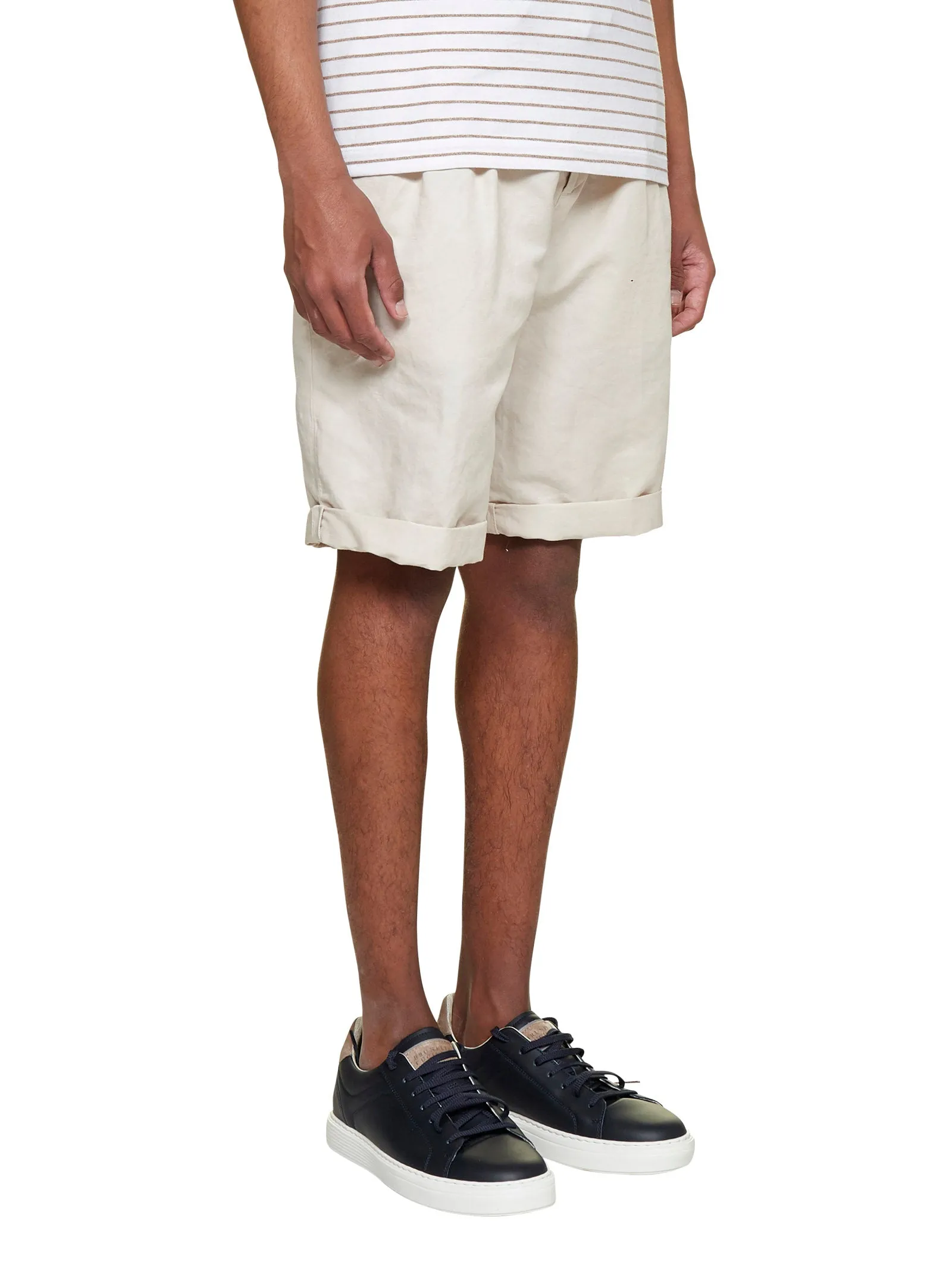 Brunello Cucinelli Drawstring Straight Cut Shorts