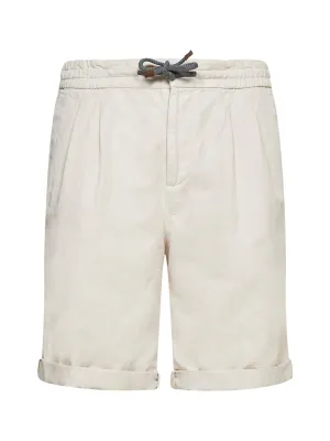 Brunello Cucinelli Drawstring Straight Cut Shorts