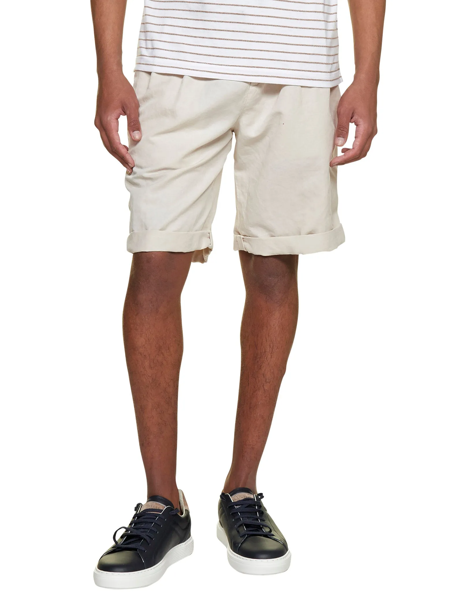 Brunello Cucinelli Drawstring Straight Cut Shorts