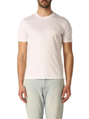 Brunello Cucinelli Logo Detailed Crewneck T-Shirt