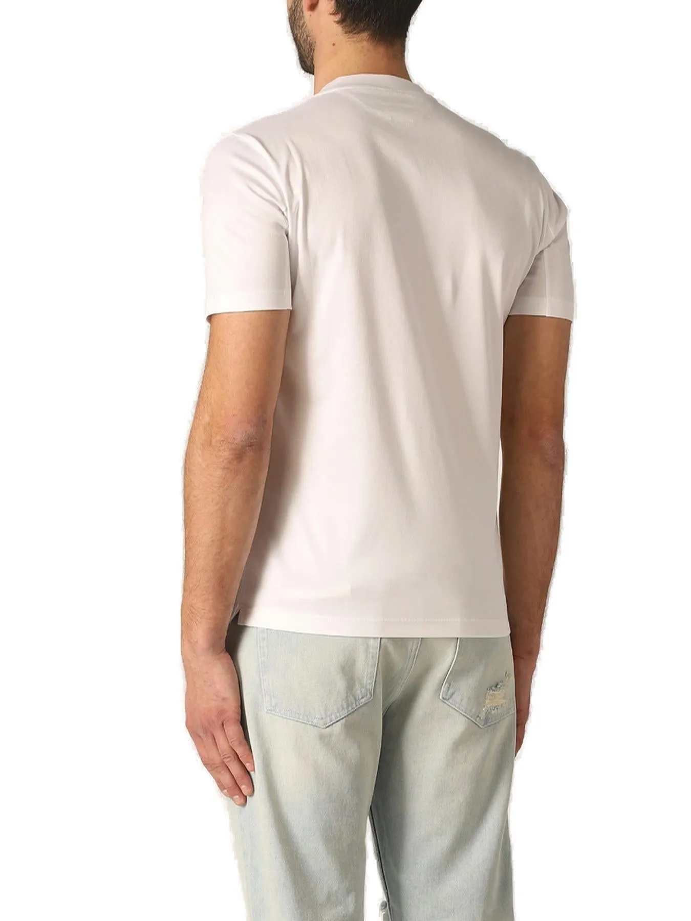 Brunello Cucinelli Logo Detailed Crewneck T-Shirt