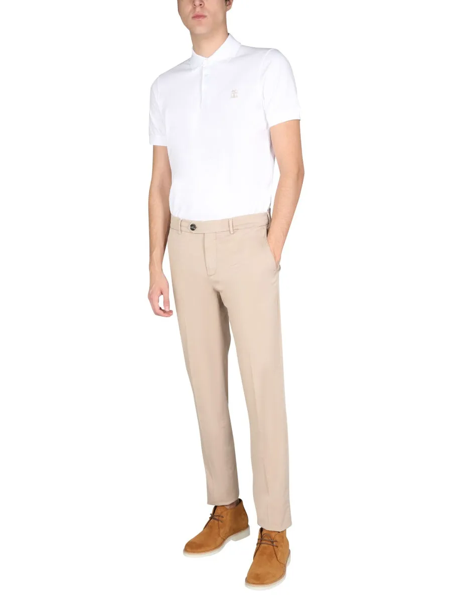 Brunello Cucinelli Logo Embroidered Short-Sleeved Polo Shirt