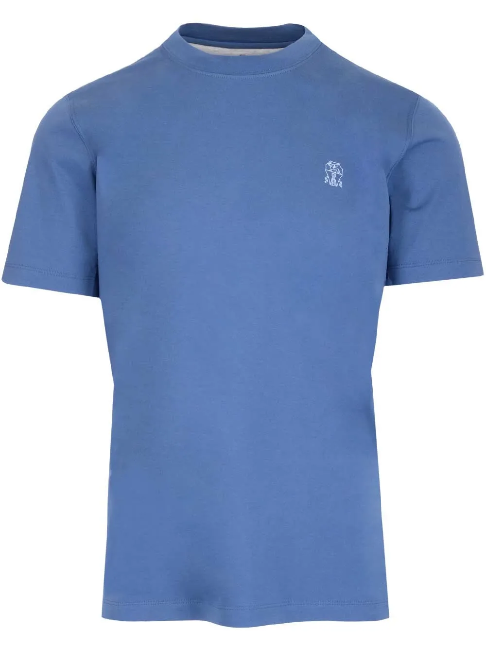 Brunello Cucinelli Logo Printed Crewneck T-Shirt