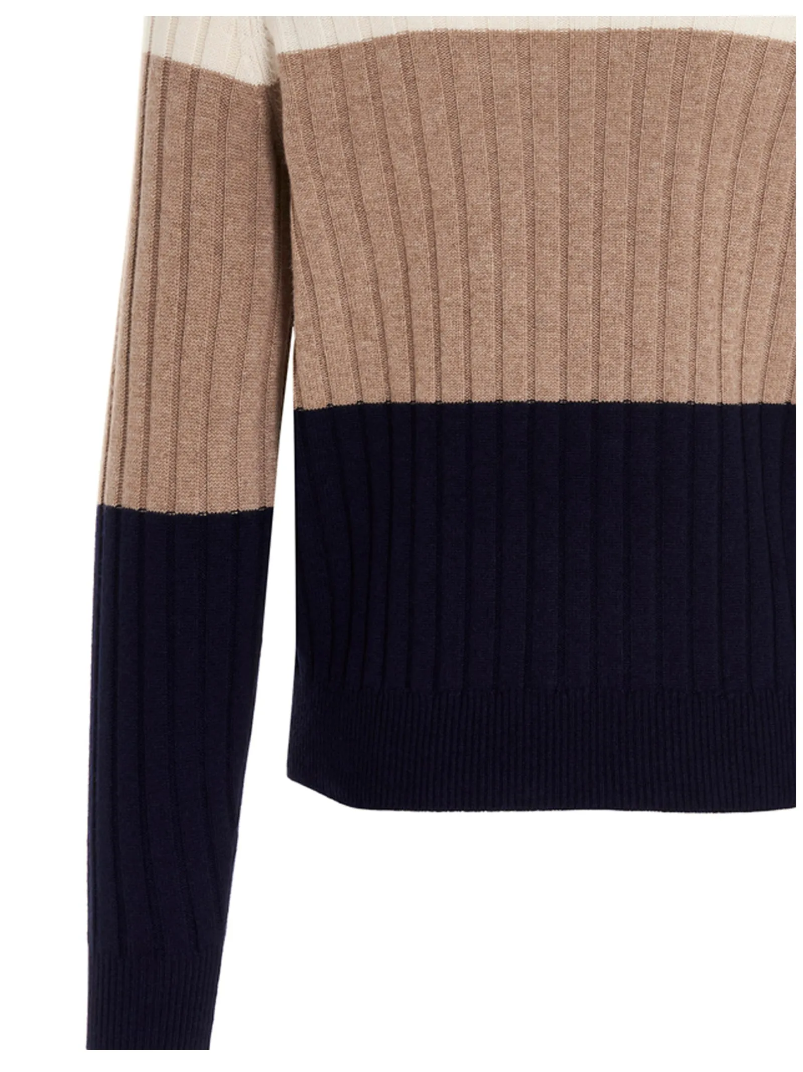 Brunello Cucinelli Ribbed High-Neck Sweater