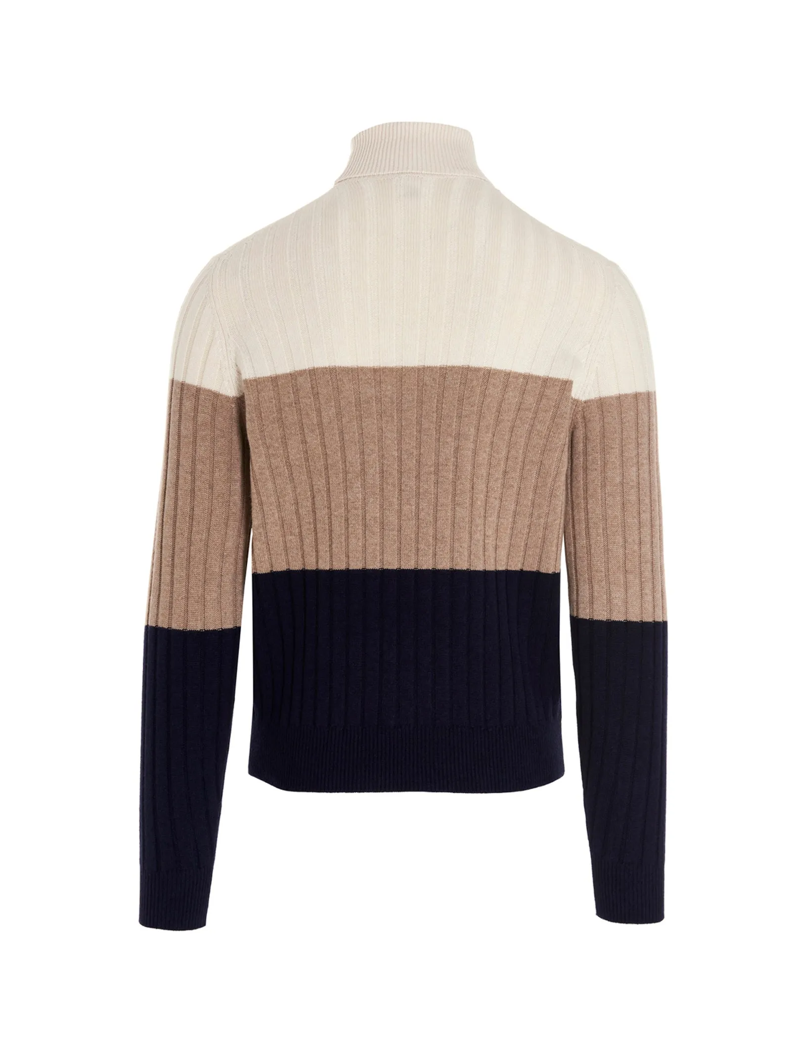 Brunello Cucinelli Ribbed High-Neck Sweater