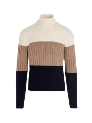 Brunello Cucinelli Ribbed High-Neck Sweater