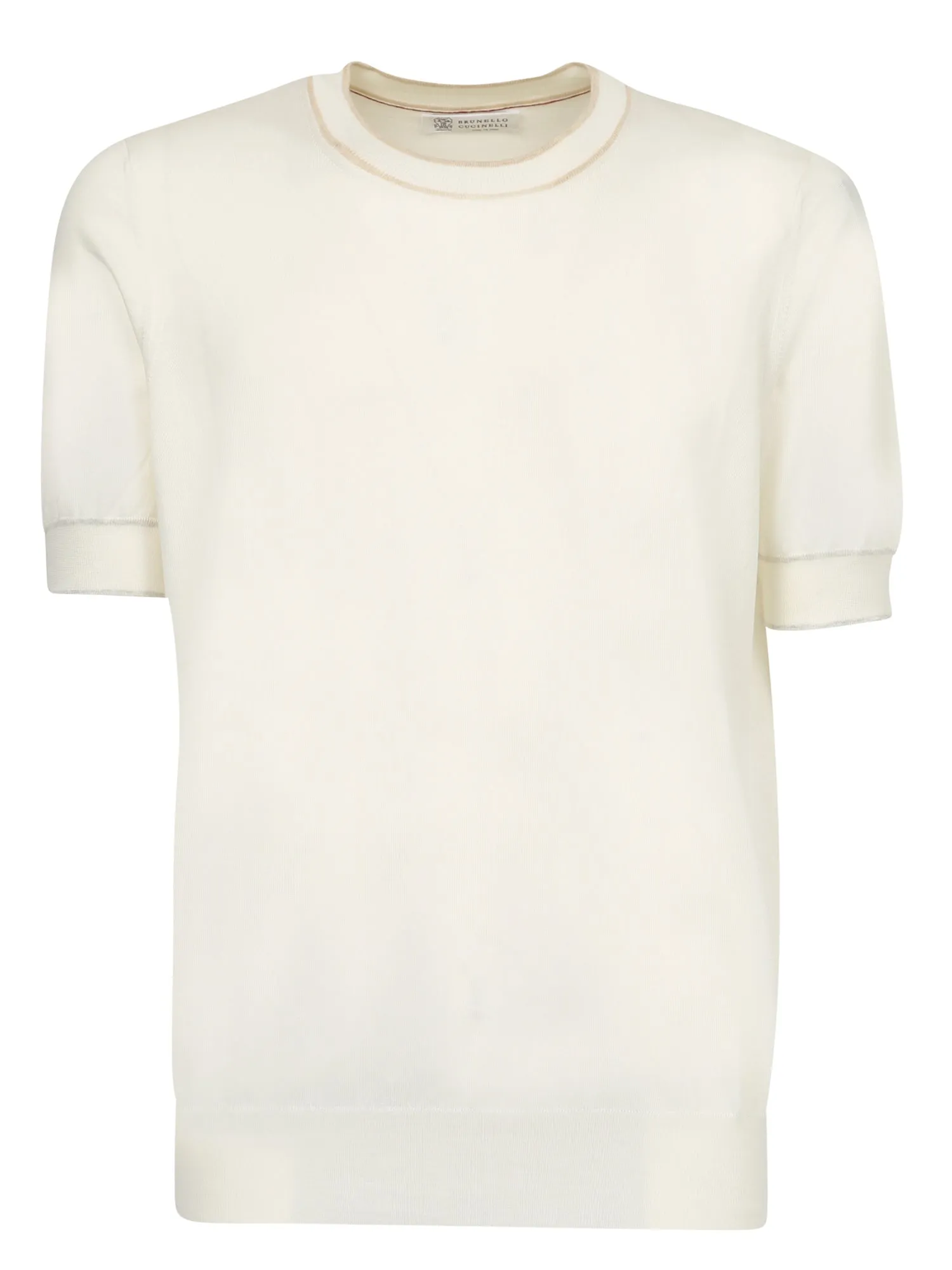 Brunello Cucinelli Short Sleeve Knit Sweater