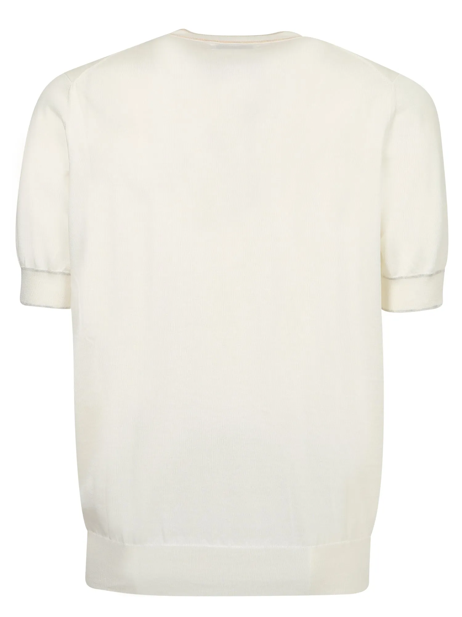 Brunello Cucinelli Short Sleeve Knit Sweater