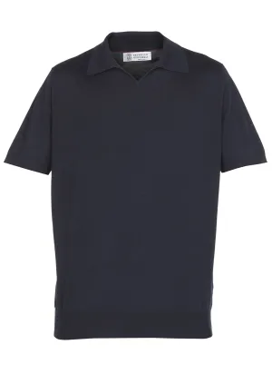 Brunello Cucinelli Short-Sleeved Polo Shirt