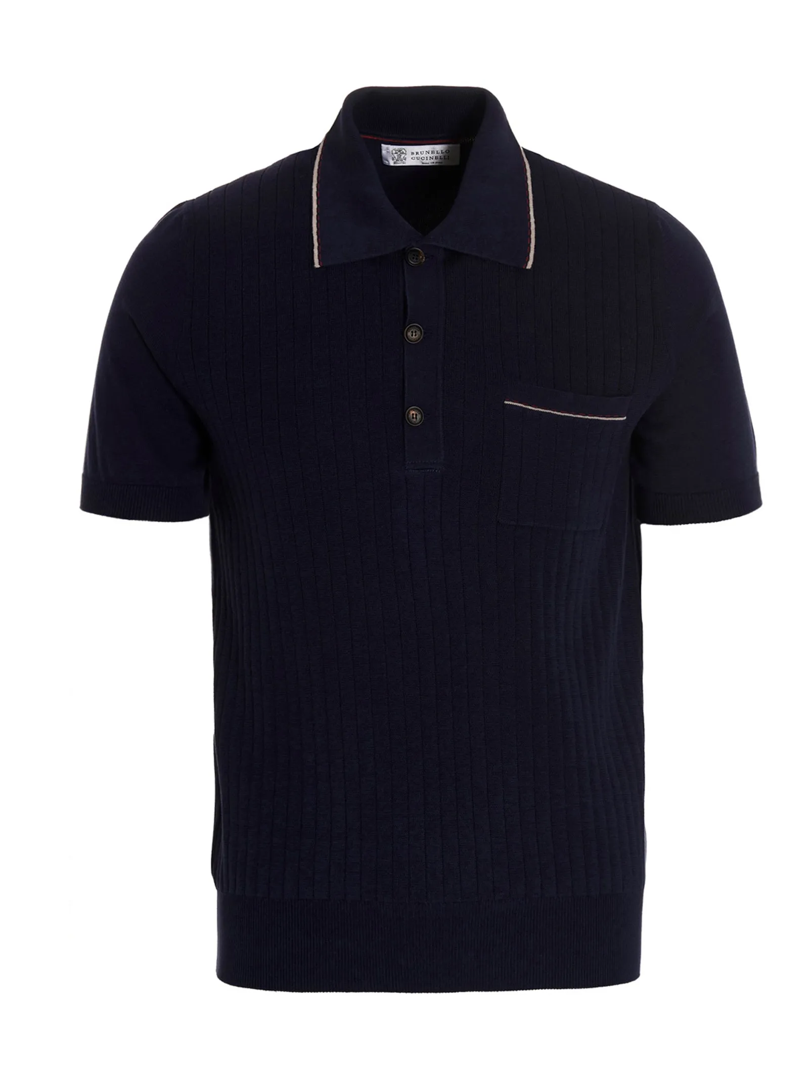 Brunello Cucinelli Straight Hem Polo Shirt
