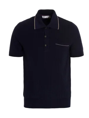 Brunello Cucinelli Straight Hem Polo Shirt