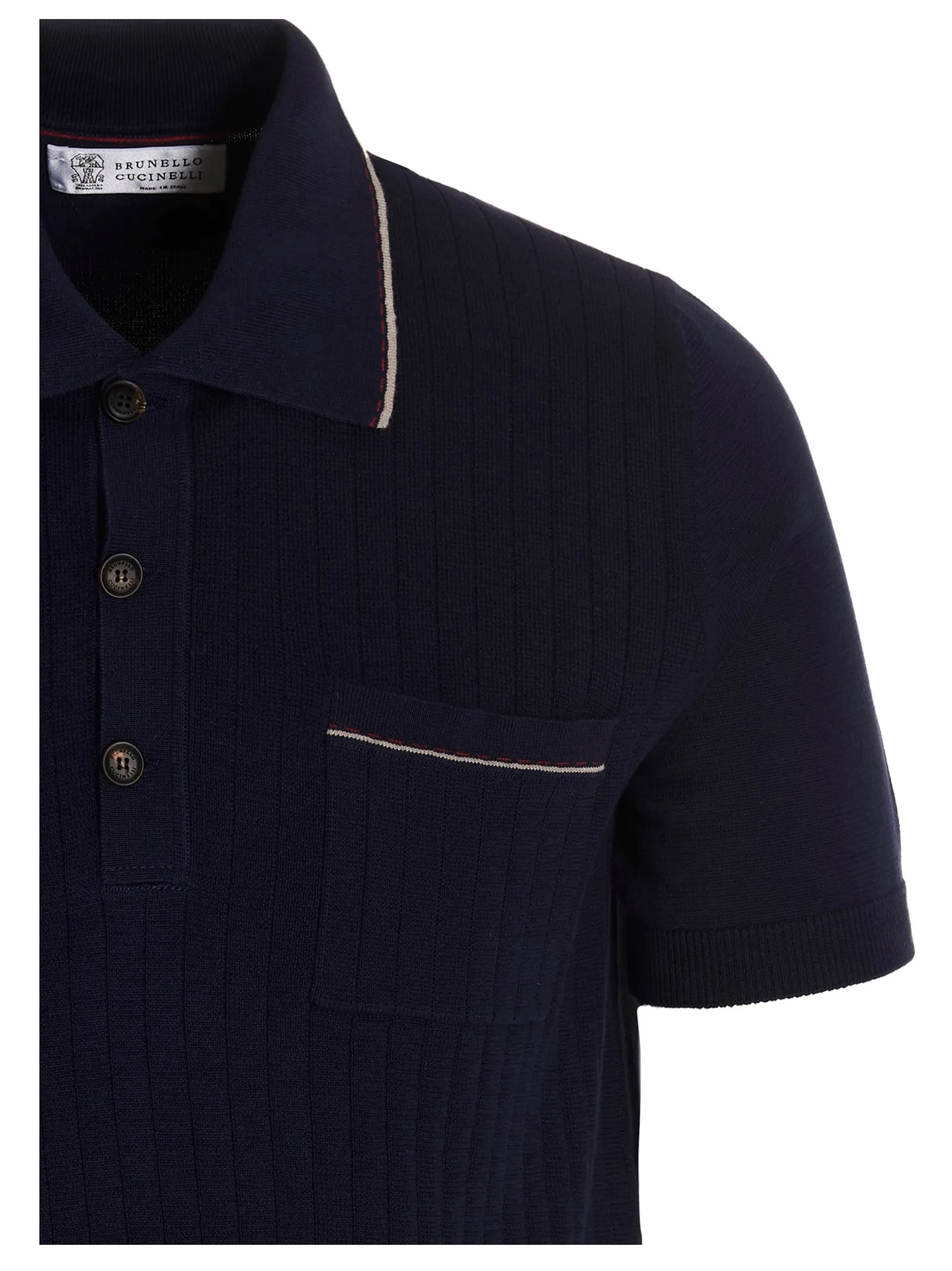 Brunello Cucinelli Straight Hem Polo Shirt