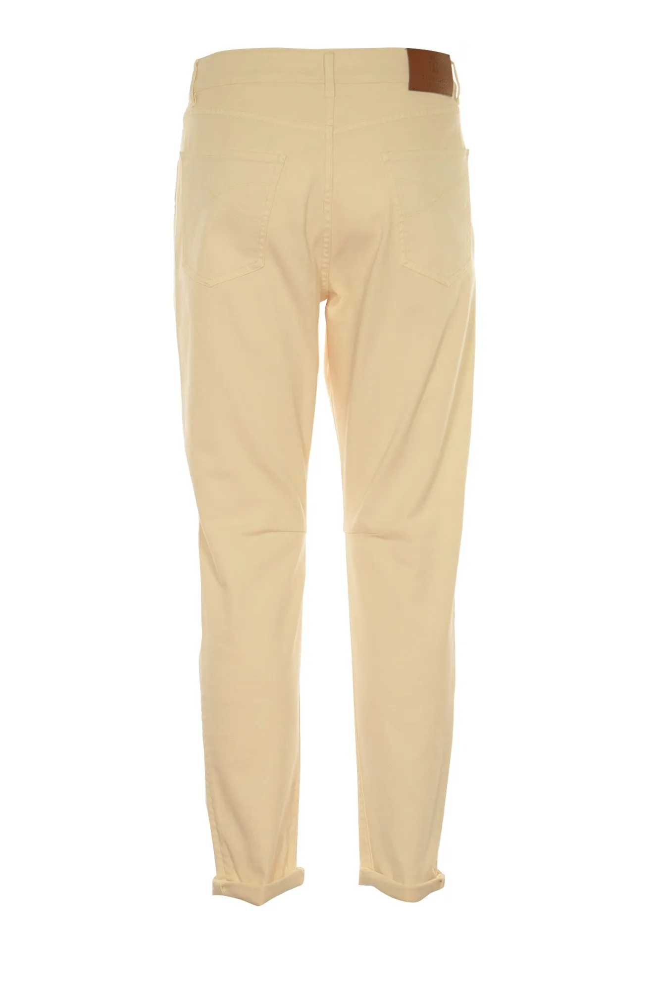 Brunello Cucinelli Straight Leg Logo Patch Pants