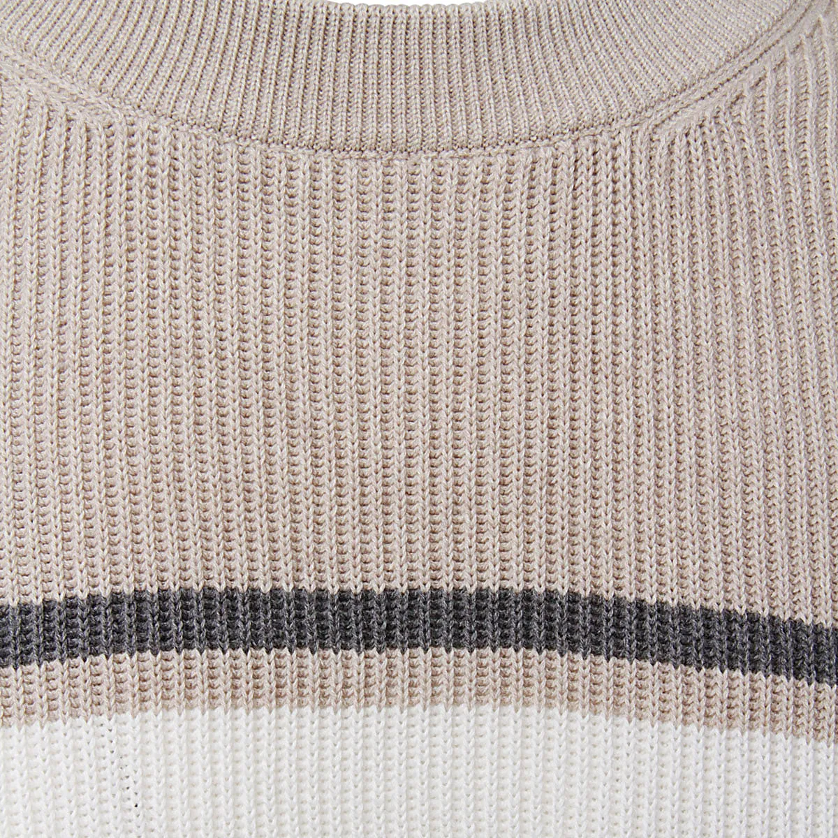 Brunello Cucinelli Stripe-Pattern Short Sleeved Sweater