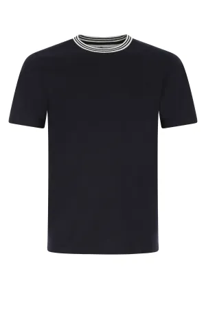 Brunello Cucinelli Stripe Trim Crewneck T-Shirt