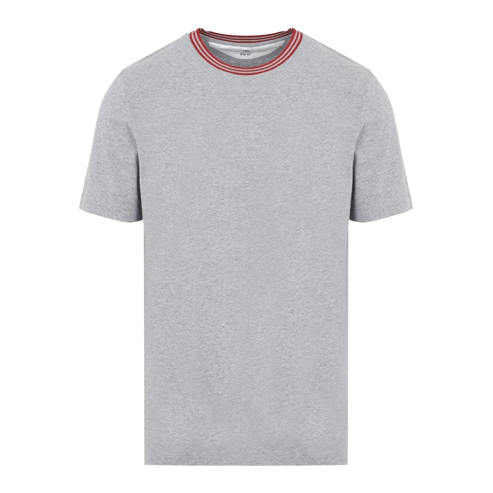 Brunello Cucinelli Stripe Trim Crewneck T-Shirt