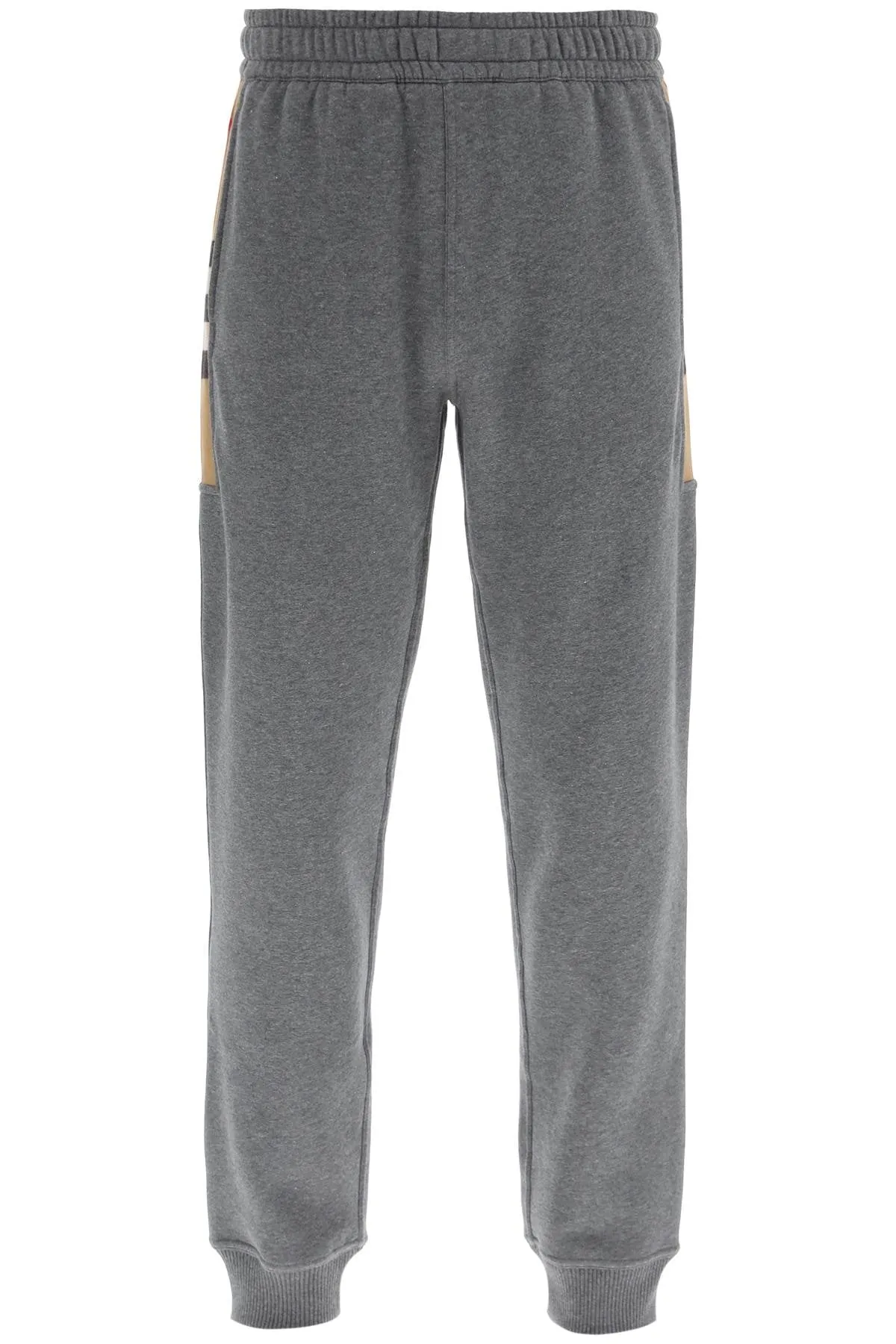 Burberry Check Panel Jogging Pants