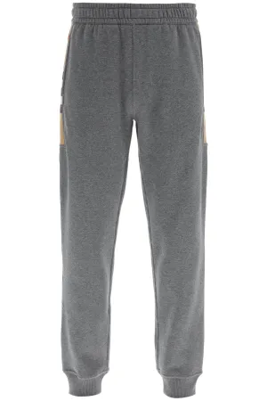 Burberry Check Panel Jogging Pants