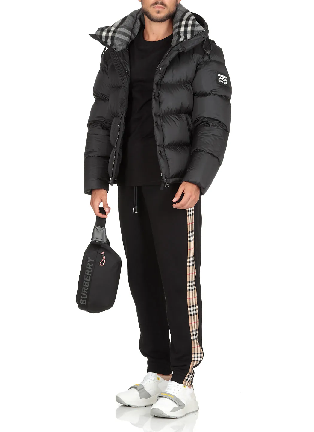 Burberry Check Panelled Track Pants