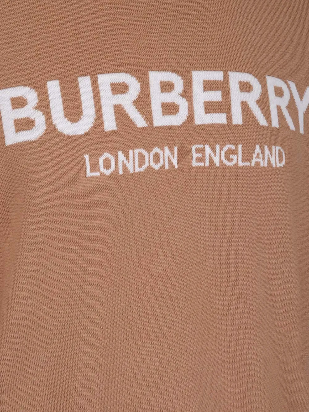 Burberry Logo Intarsia Knitted Jumper