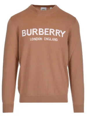 Burberry Logo Intarsia Knitted Jumper