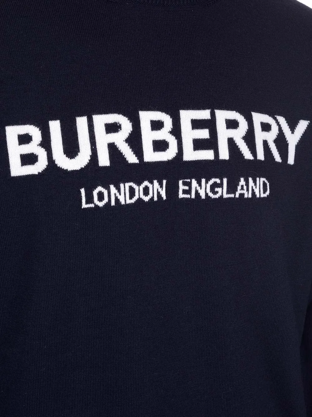 Burberry Logo Intarsia Sweater