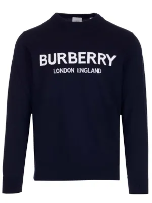 Burberry Logo Intarsia Sweater