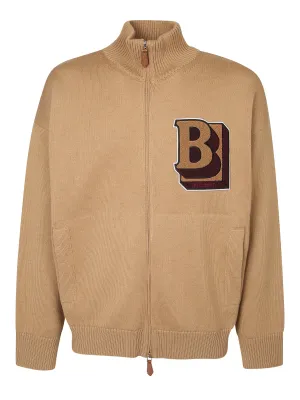 Burberry Logo Patch Knitted Sweatshirt