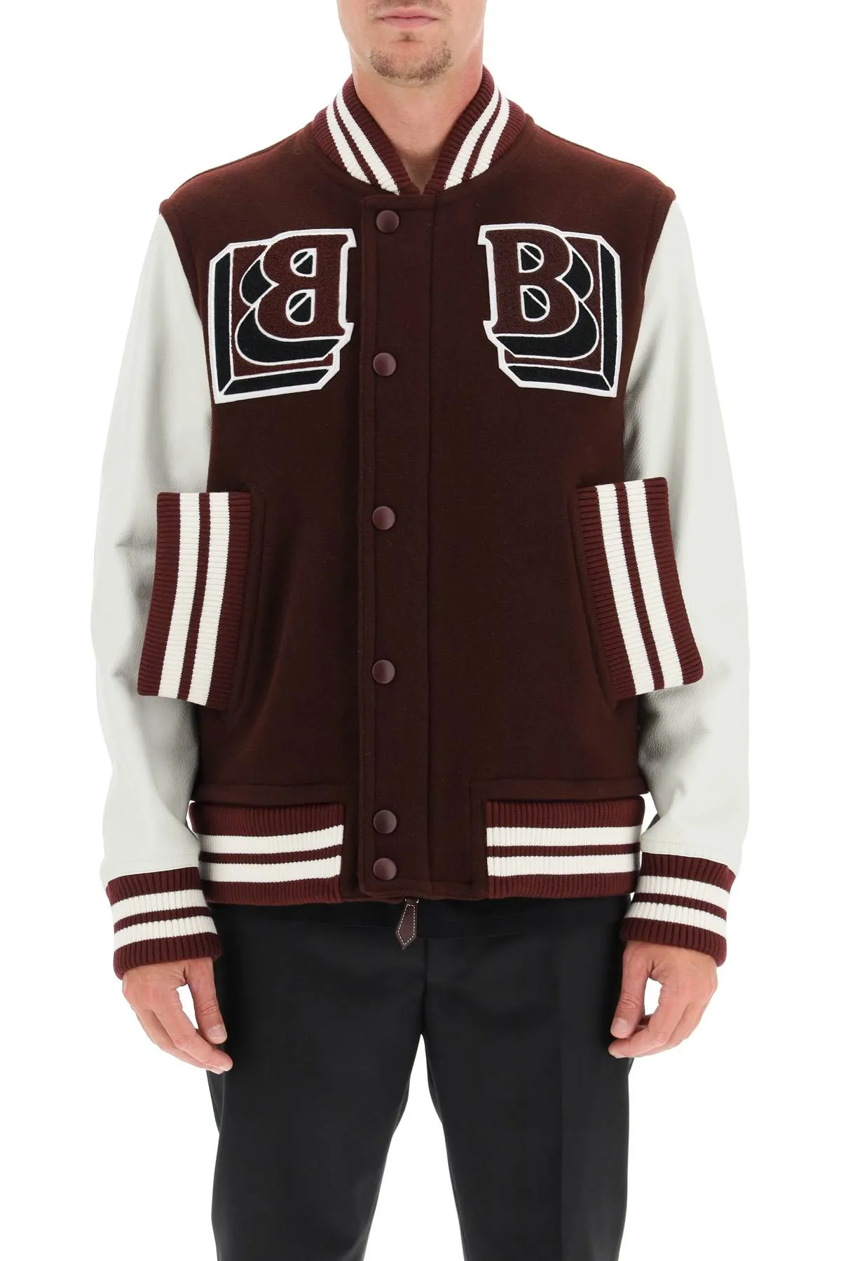 Burberry Logo Patch Varsity Jacket