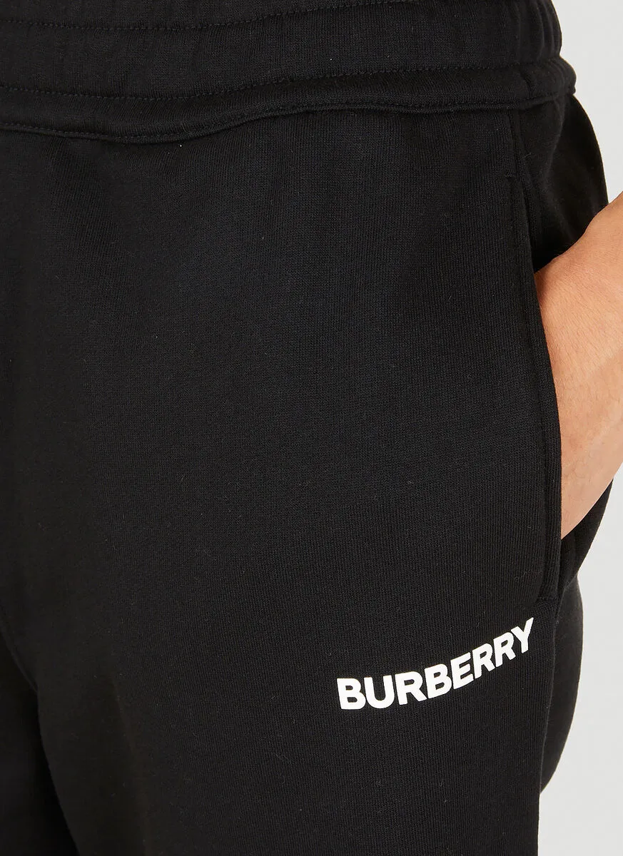 Burberry Logo Print Elasticated-Waist Shorts