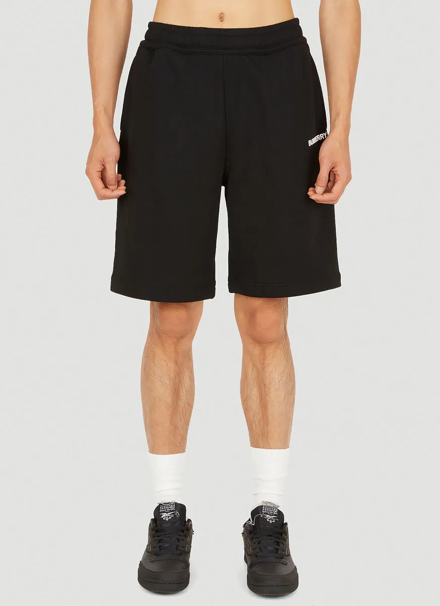 Burberry Logo Print Elasticated-Waist Shorts