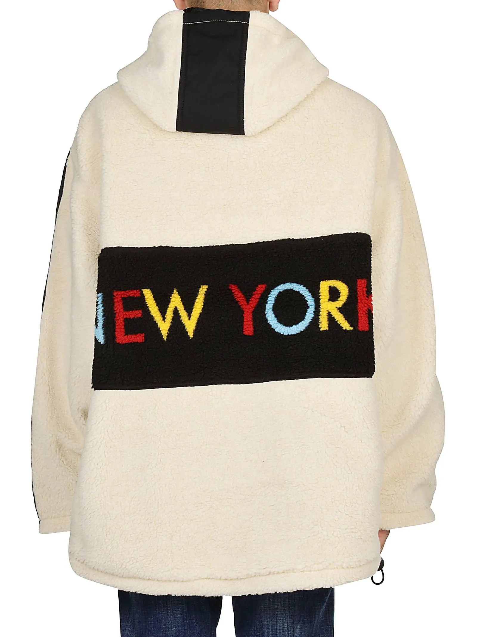 Buscemi Logo Panelled Half-Zip Sweater