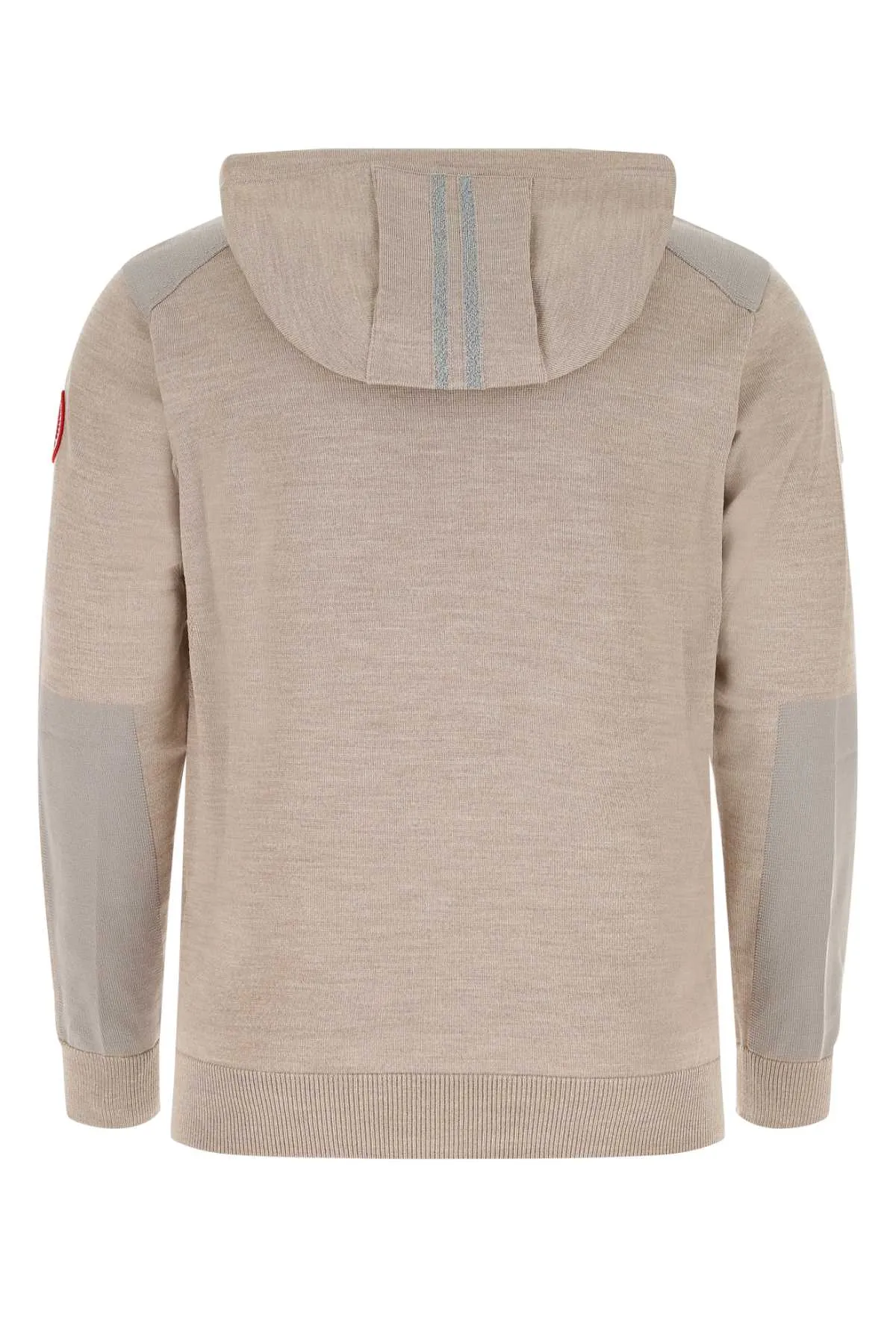 Canada Goose Logo Patch Knitted Hoodie