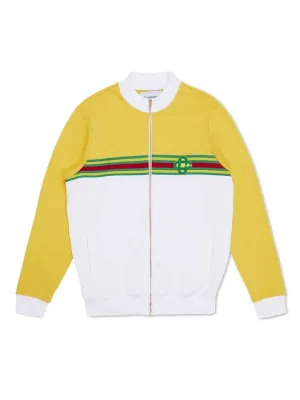 Casablanca Logo Embroidered Zipped Jacket