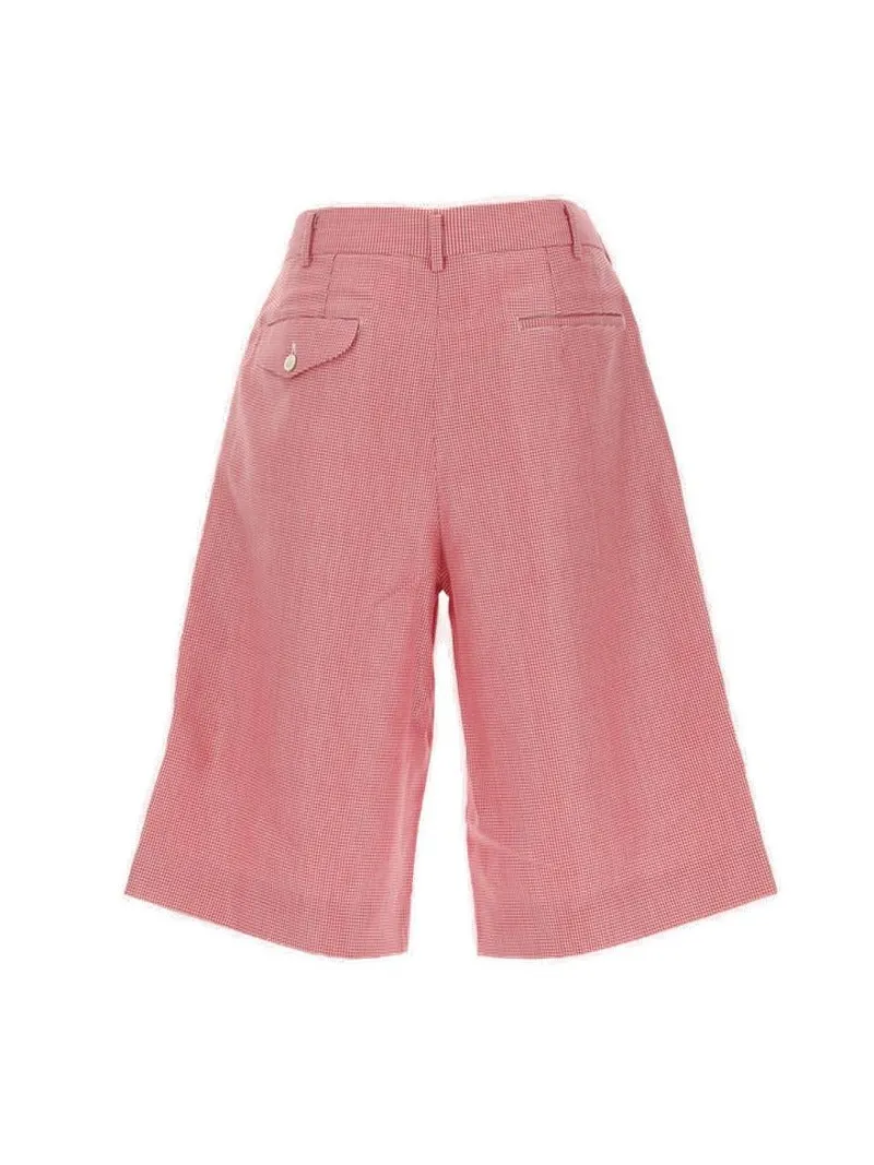 Comme des Garons Homme Plus Dogtooth Pattern Shorts