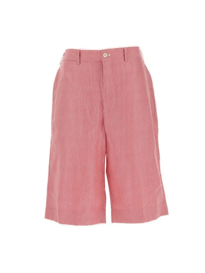 Comme des Garons Homme Plus Dogtooth Pattern Shorts