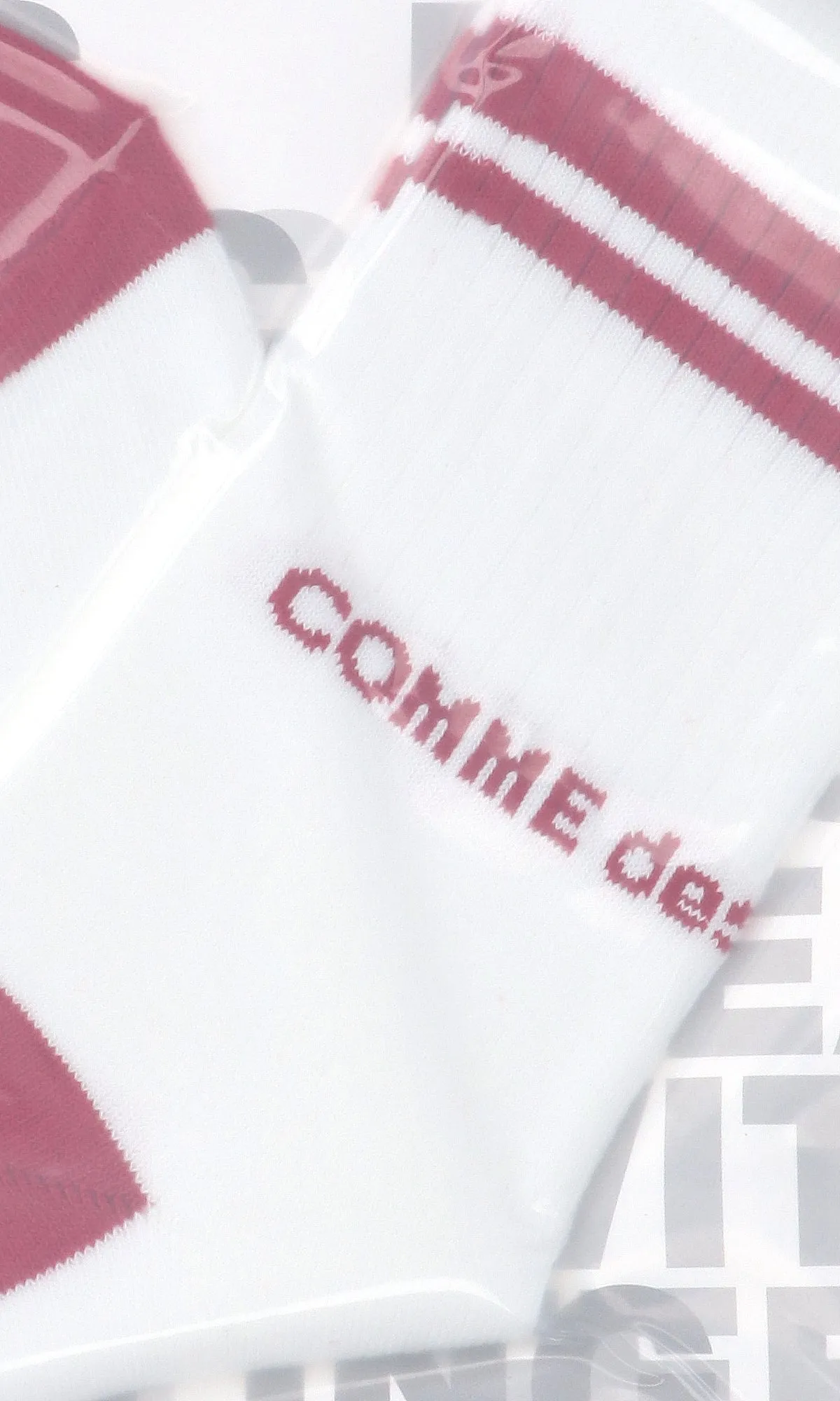 Comme des Garons Homme Plus Logo Intarsia Ribbed Socks
