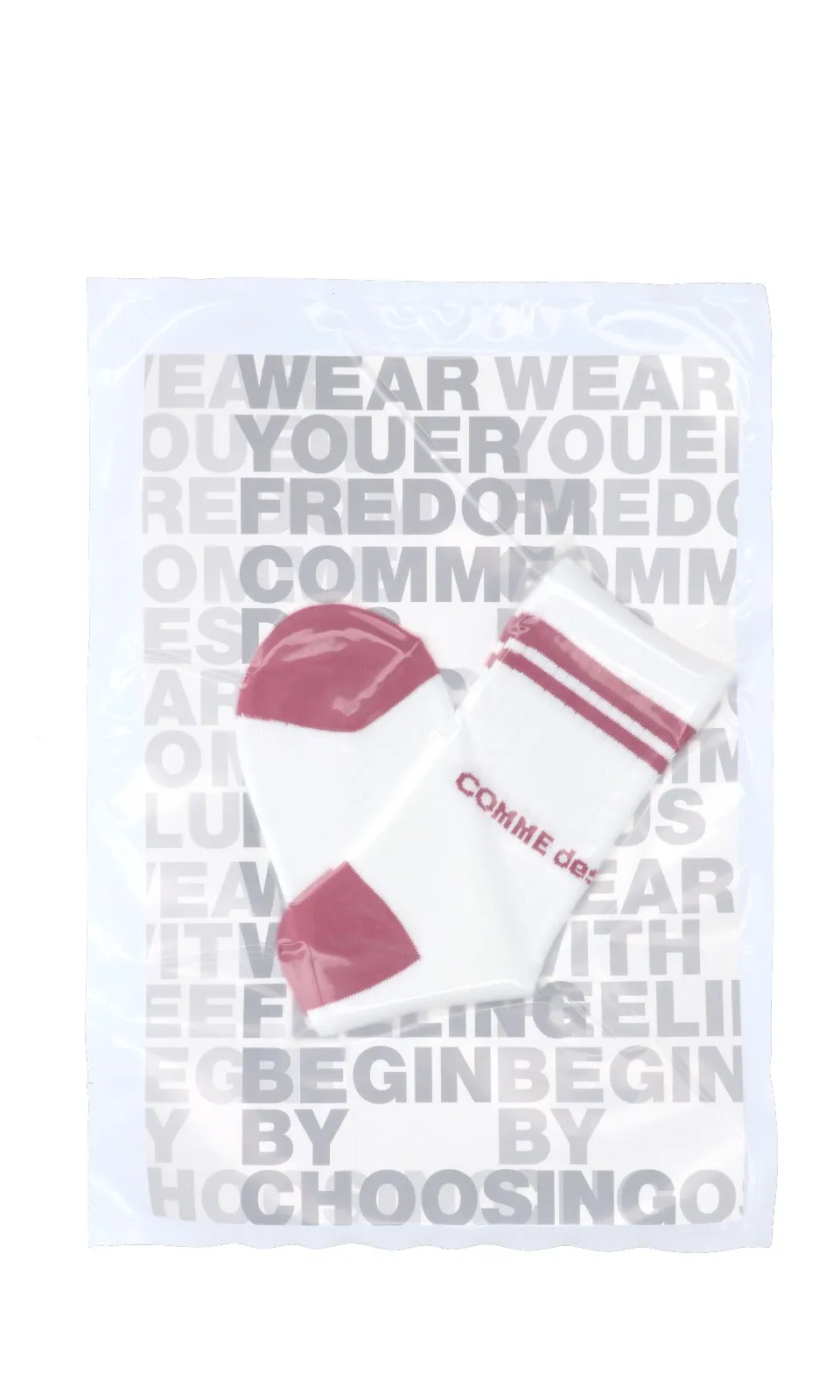 Comme des Garons Homme Plus Logo Intarsia Ribbed Socks