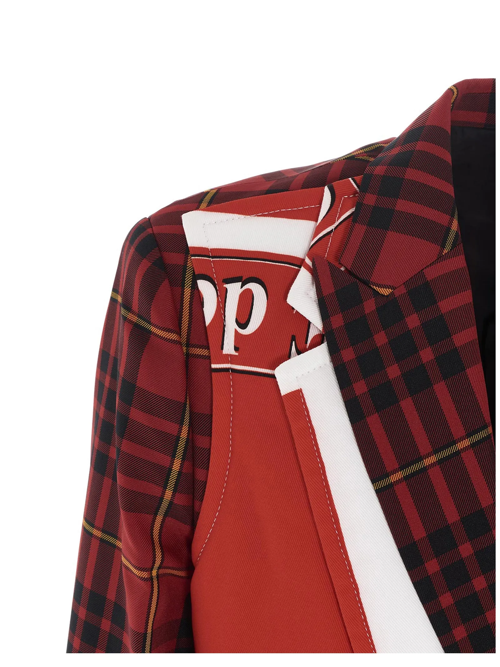 Comme des Garons Homme Plus Tartan Print Coat