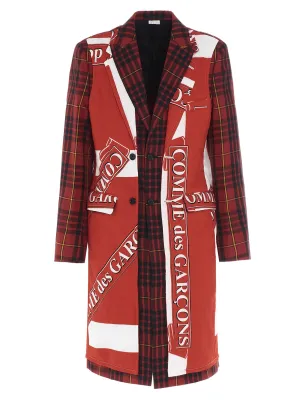 Comme des Garons Homme Plus Tartan Print Coat
