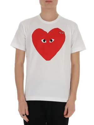 Comme Des Garons Play Hearts T-Shirt