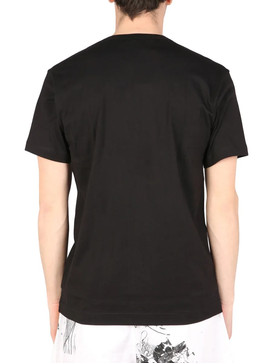 Comme des Garons Shirt Graphic Printed Crewneck T-Shirt