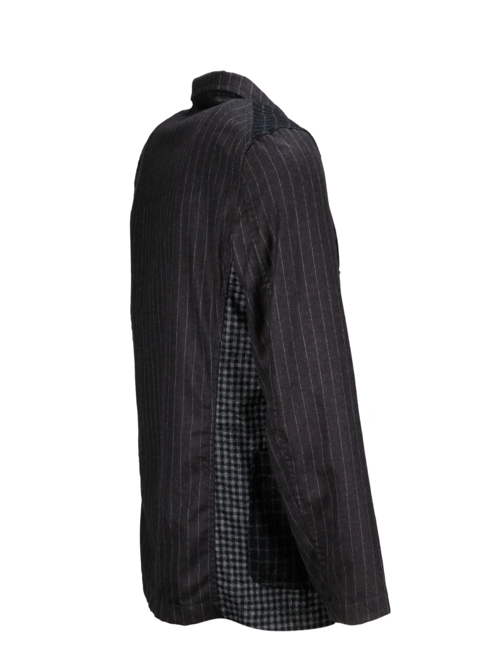 Comme des Garons Shirt Patchwork Knitted Blazer