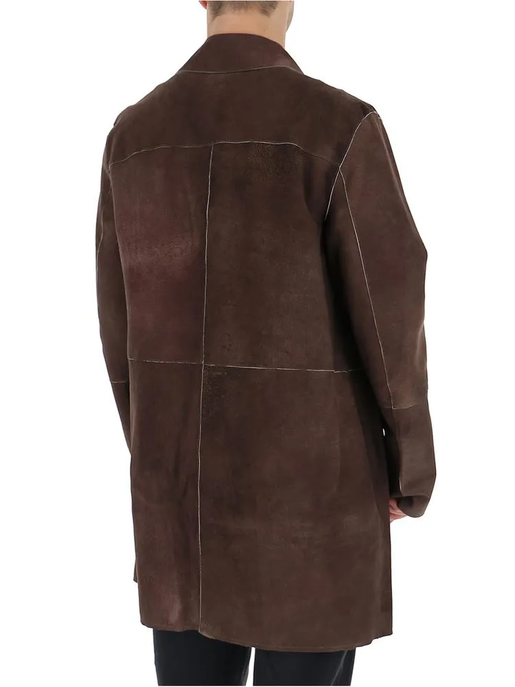 Desa 1972 Single Breasted Reversible Coat