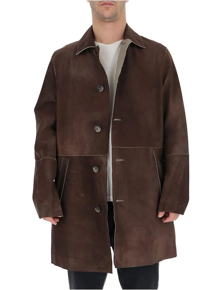 Desa 1972 Single Breasted Reversible Coat
