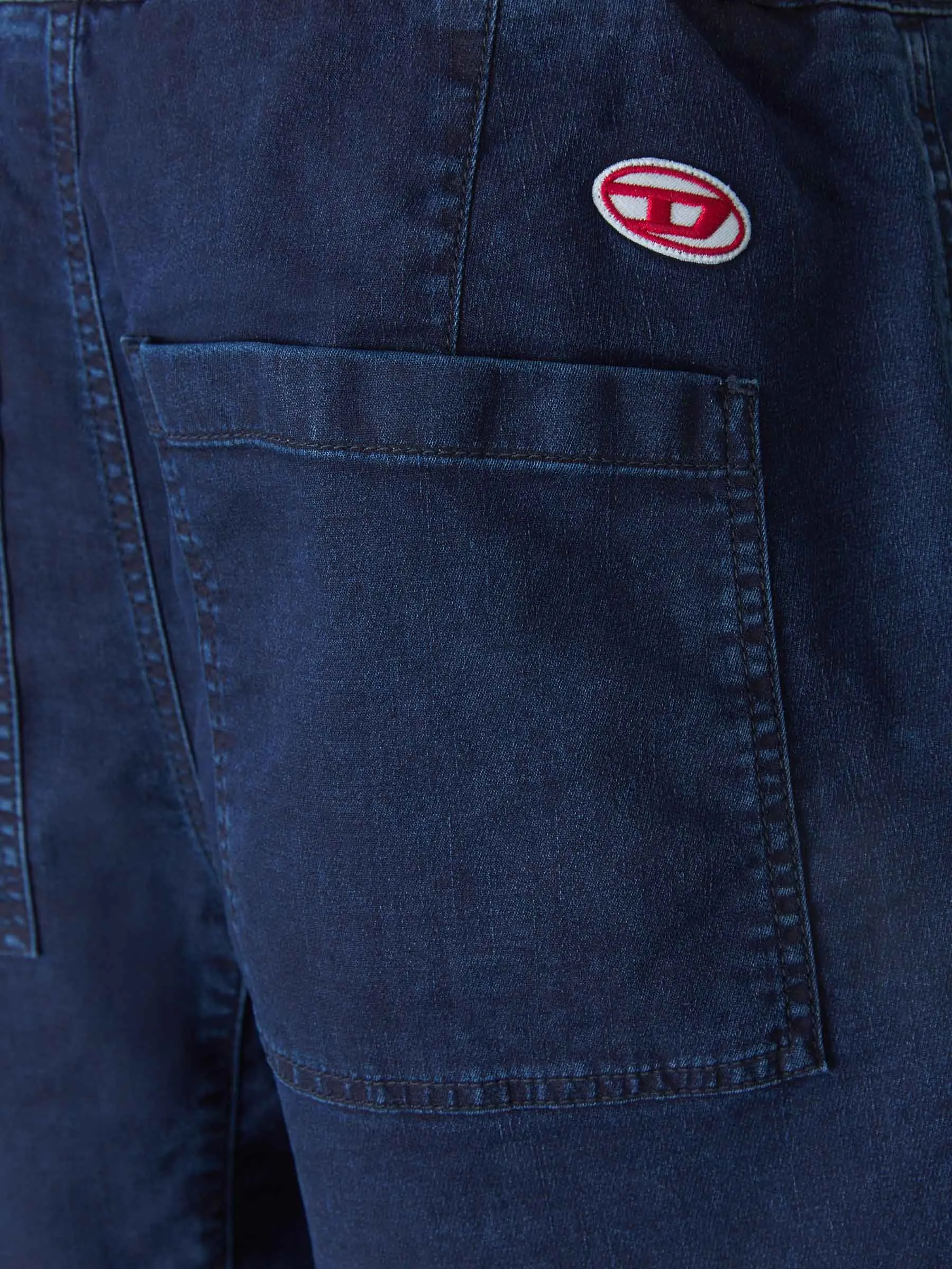 Diesel D-Krooley Logo Patch Shorts