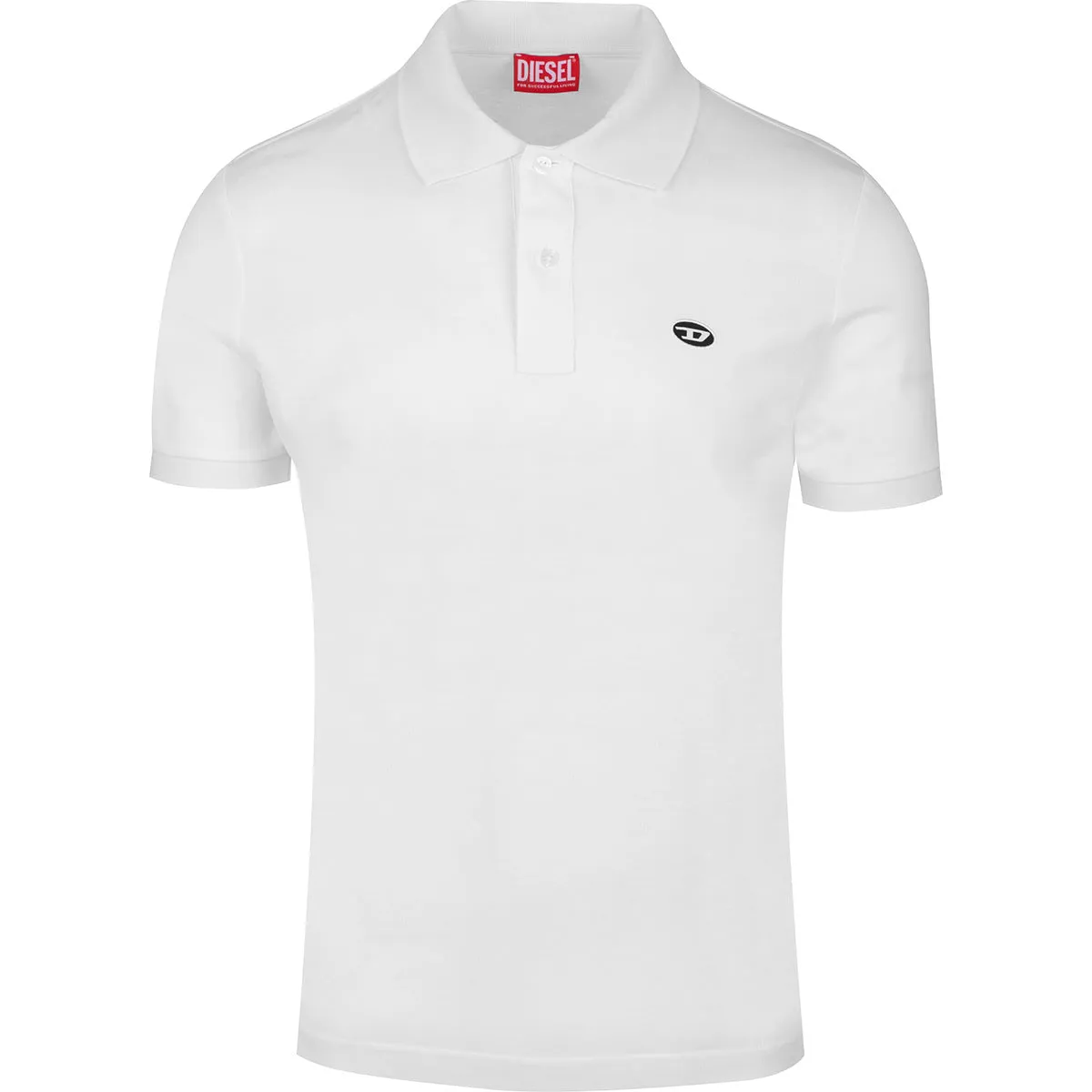 Diesel Logo Embroidered Short-Sleeved Polo Shirt
